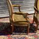 Pair of Louis XVI period medallion armchairs