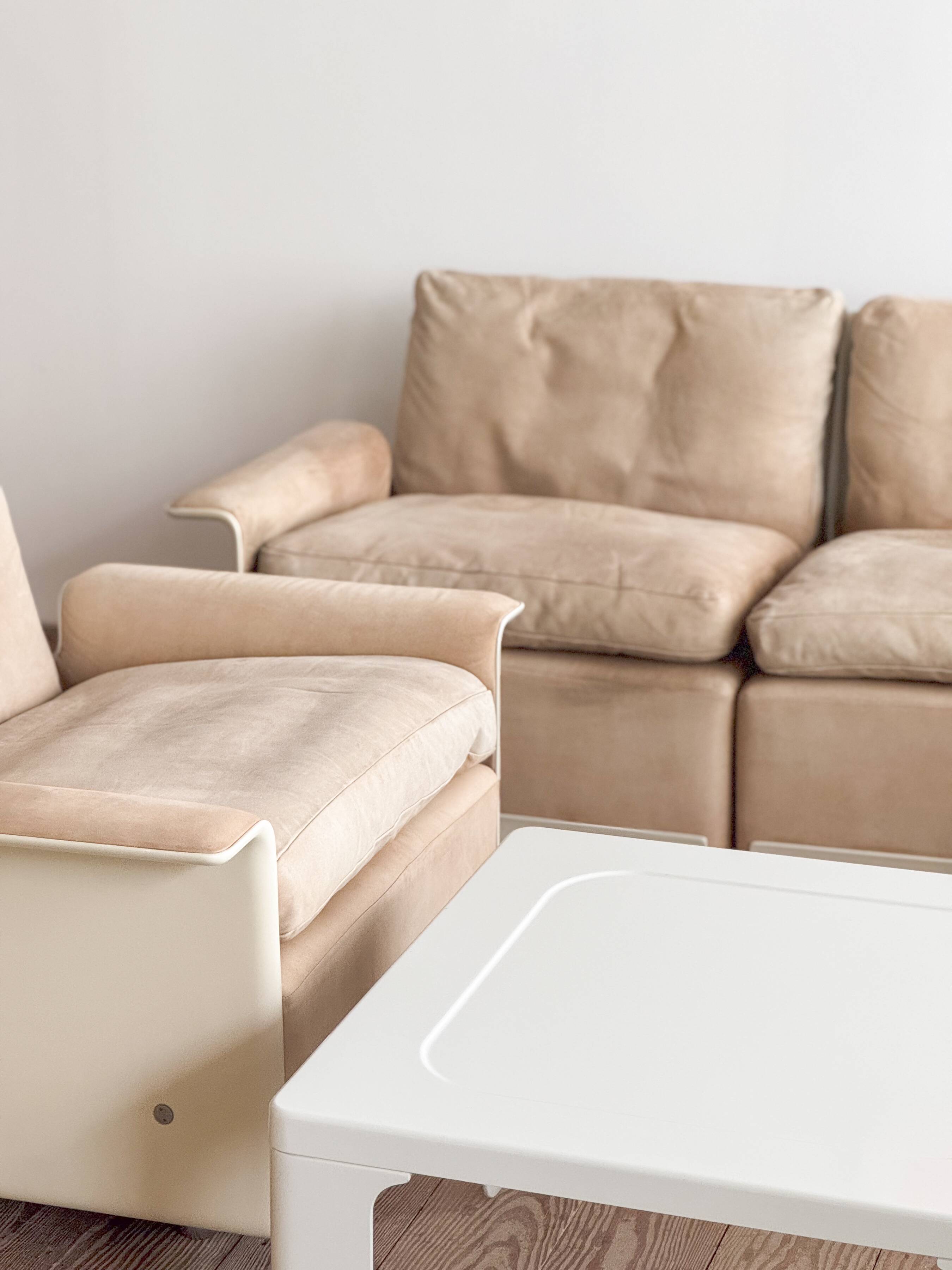 Ensemble de salon vintage restauré par Dieter Rams pour Vitsœ, années 1960