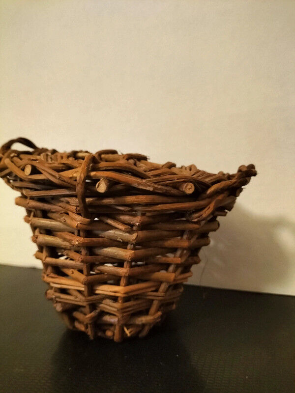 Old basket for collectible doll