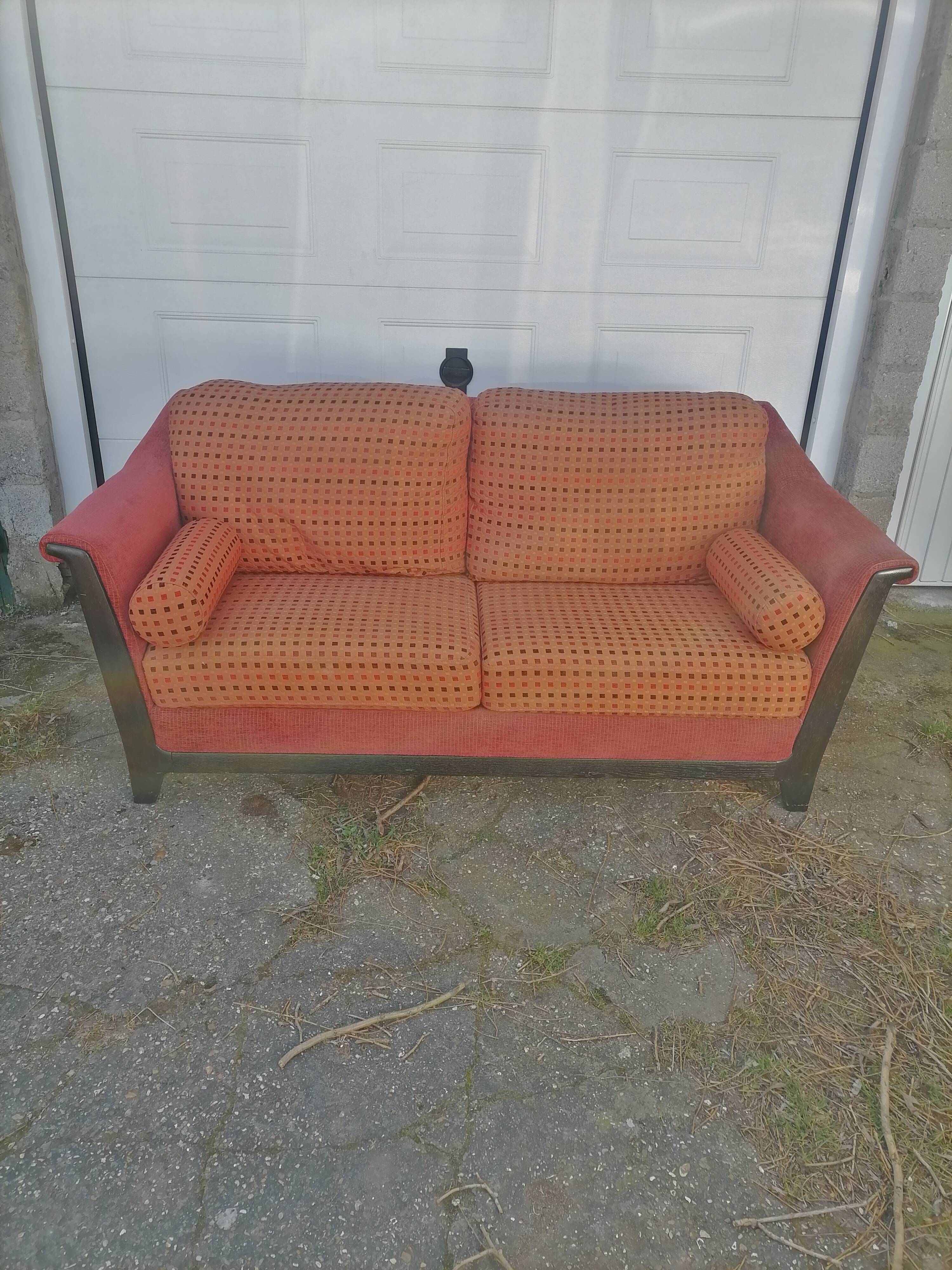 Old armchair sofa burov vintage velvet