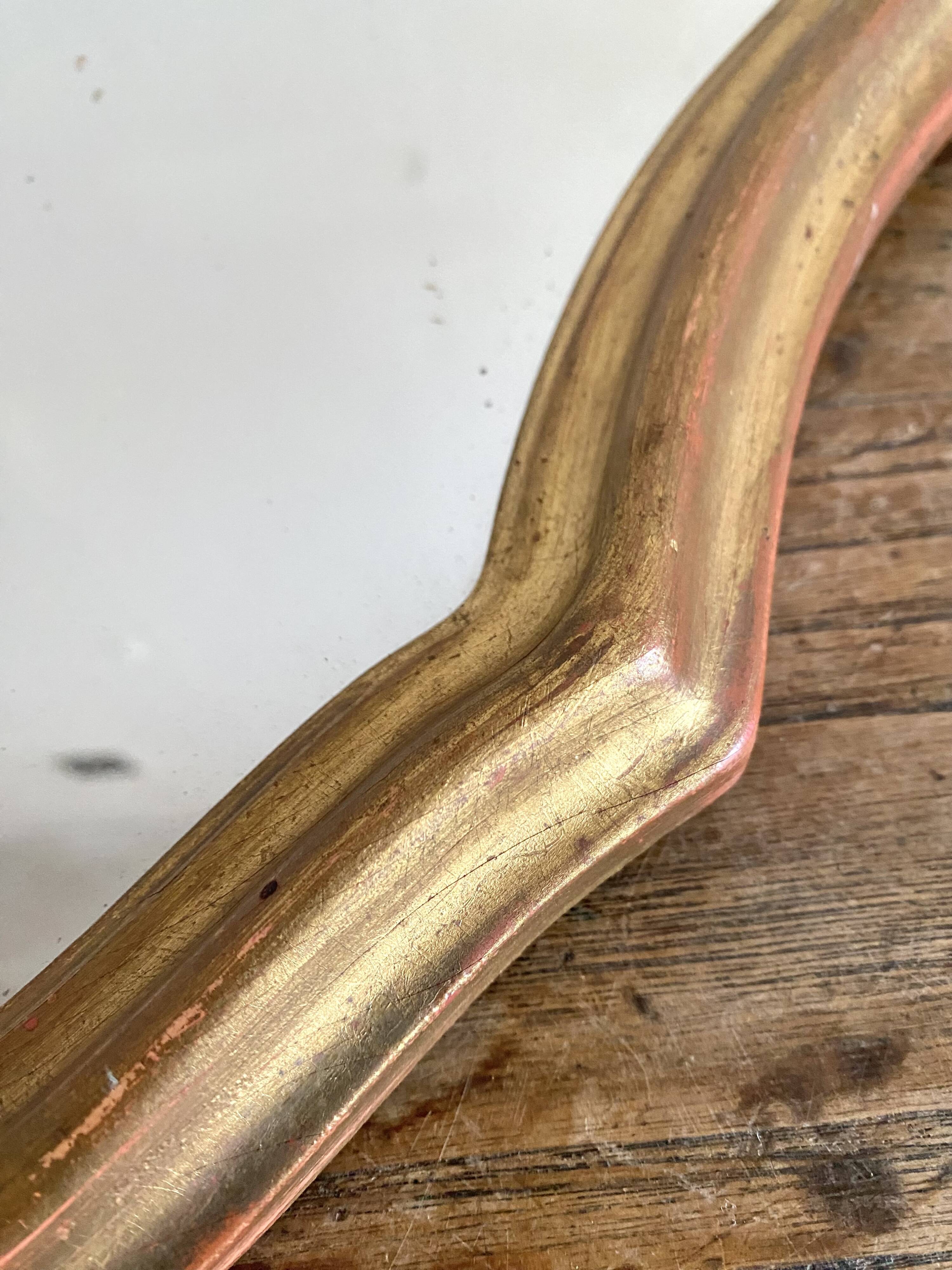 Miroir ancien doré 47 X 38 CM