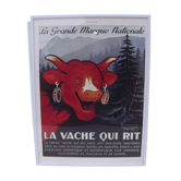 Poster advertising the cow that laughs 1929 by B. Rabier