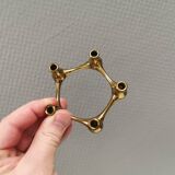 Solid brass candlestick designed by Jens Harald Quistgaard (JHQ) 1960s