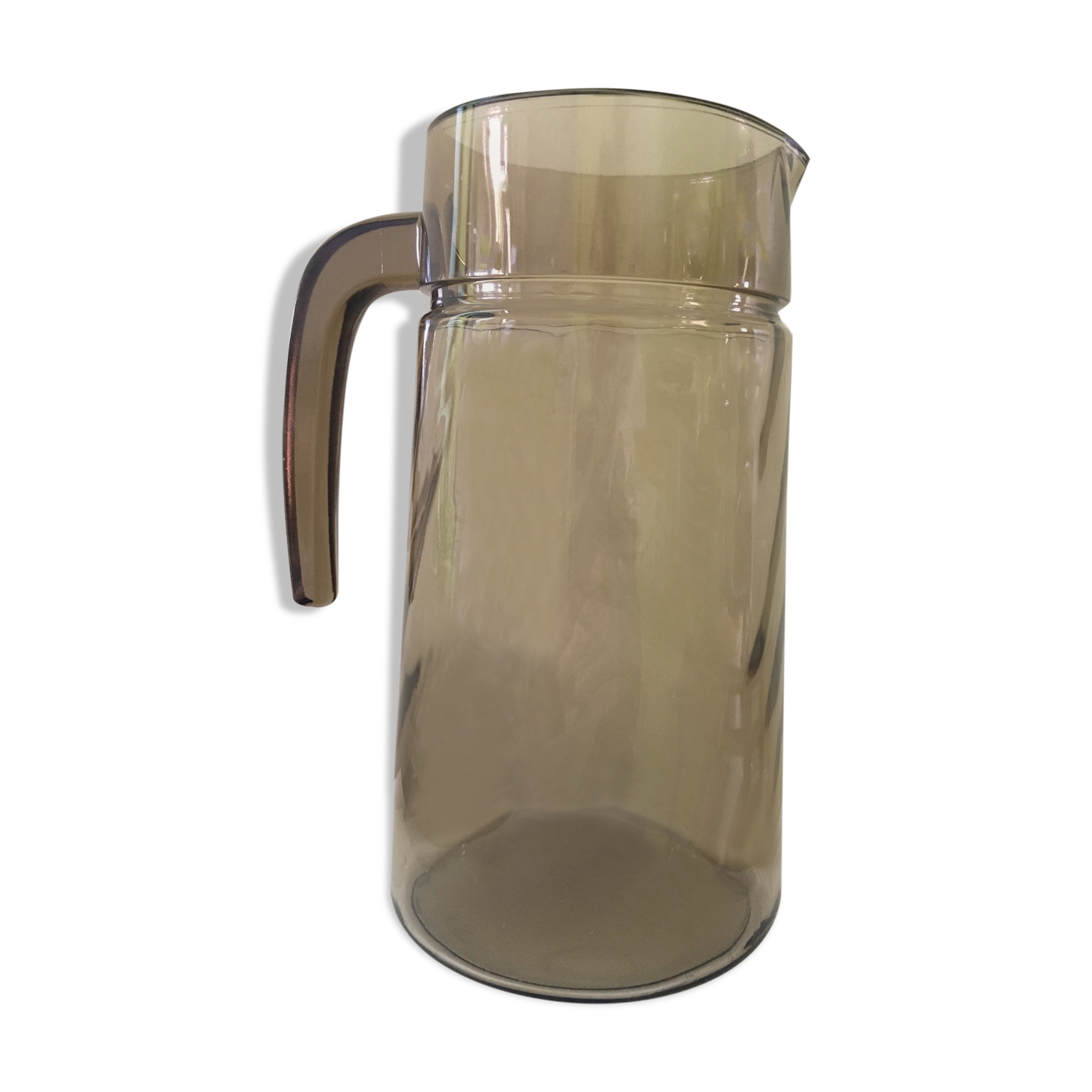 Pitcher amber glass Rosaline