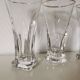gold and transparent bistro glasses with thick bottom
