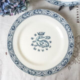 Lot 6 assiettes à dessert François 1er Salins Terre de fer
