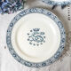 Lot 6 dessert plates François 1st SALINS Iron Earth