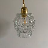 Walking lamp with vintage glass globe