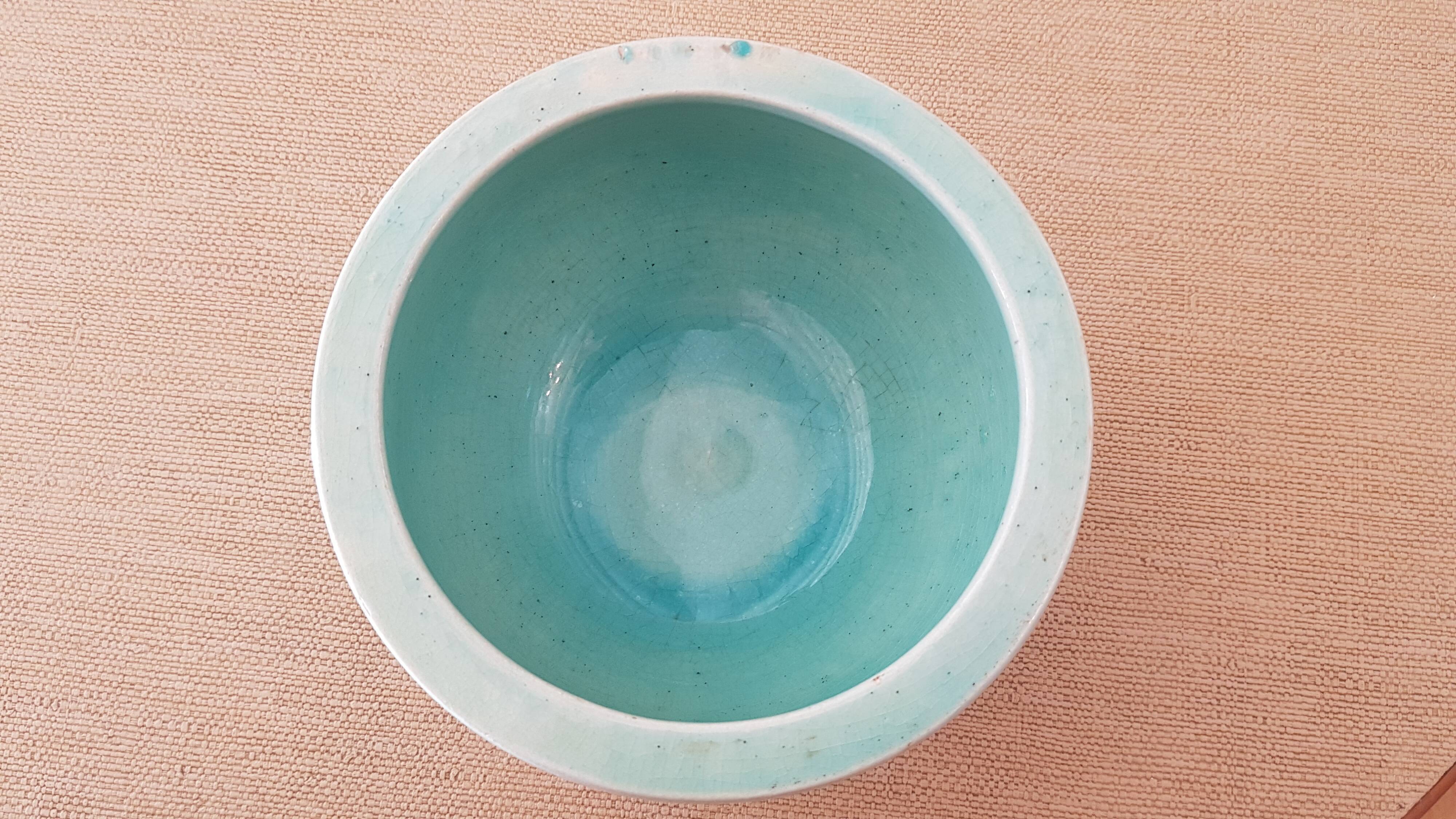 Keramos blue ceramic cup, 1950