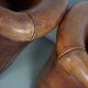 Vintage Dutch cognac coloured leather club chair, set of 2