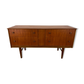 Commode en teck vintage du milieu du siècle