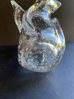 Large Schneider crystal vase