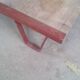 Vintage coffee table sncf metal industrial design