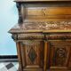 Two-part Renaissance-style buffet - Solid oak & marble, late 19th century