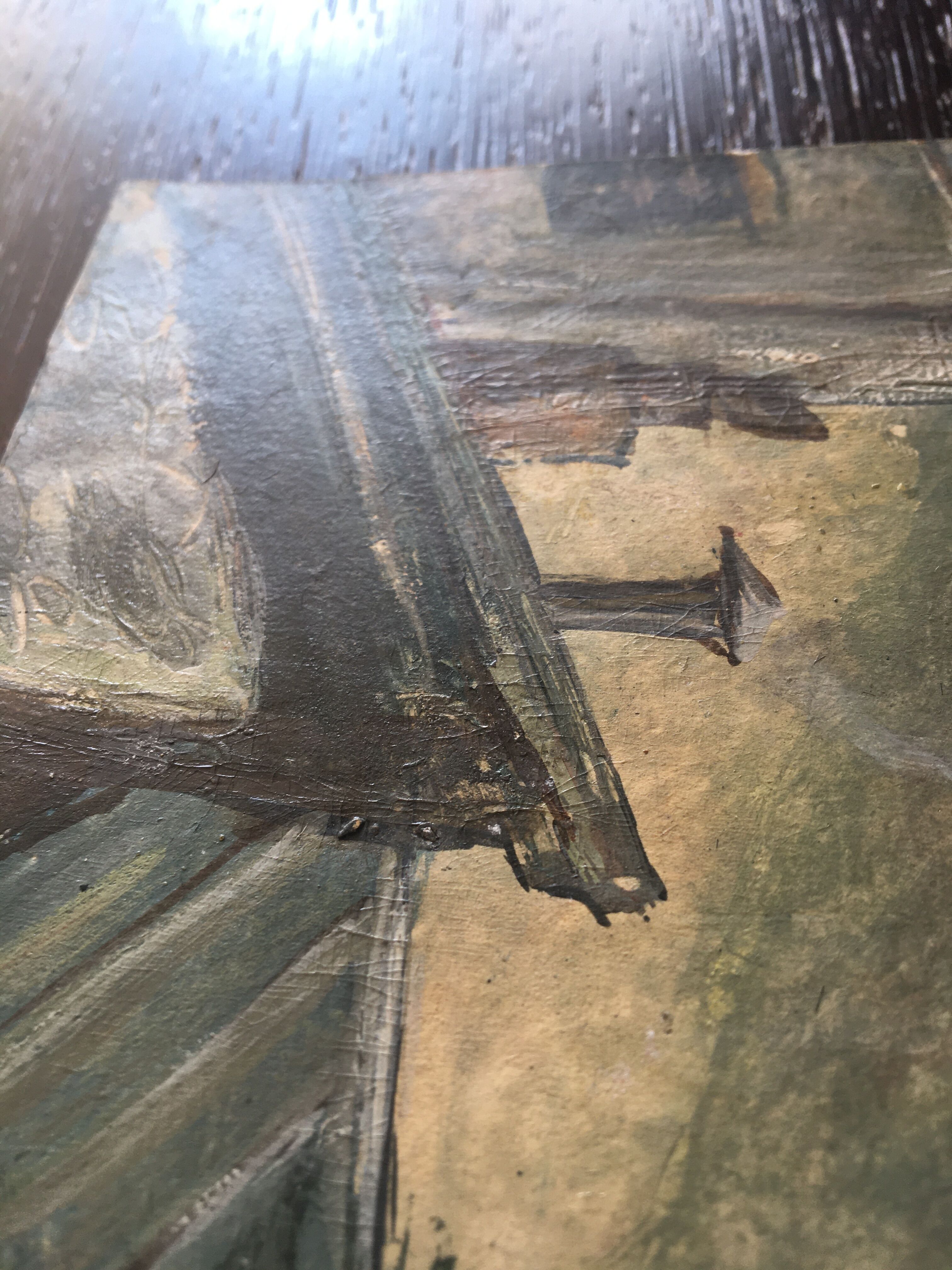 Gouache on paper 1953 signed and its glazed frame