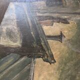 Gouache on paper 1953 signed and its glazed frame