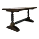Table basse vintage pieds bois tourné