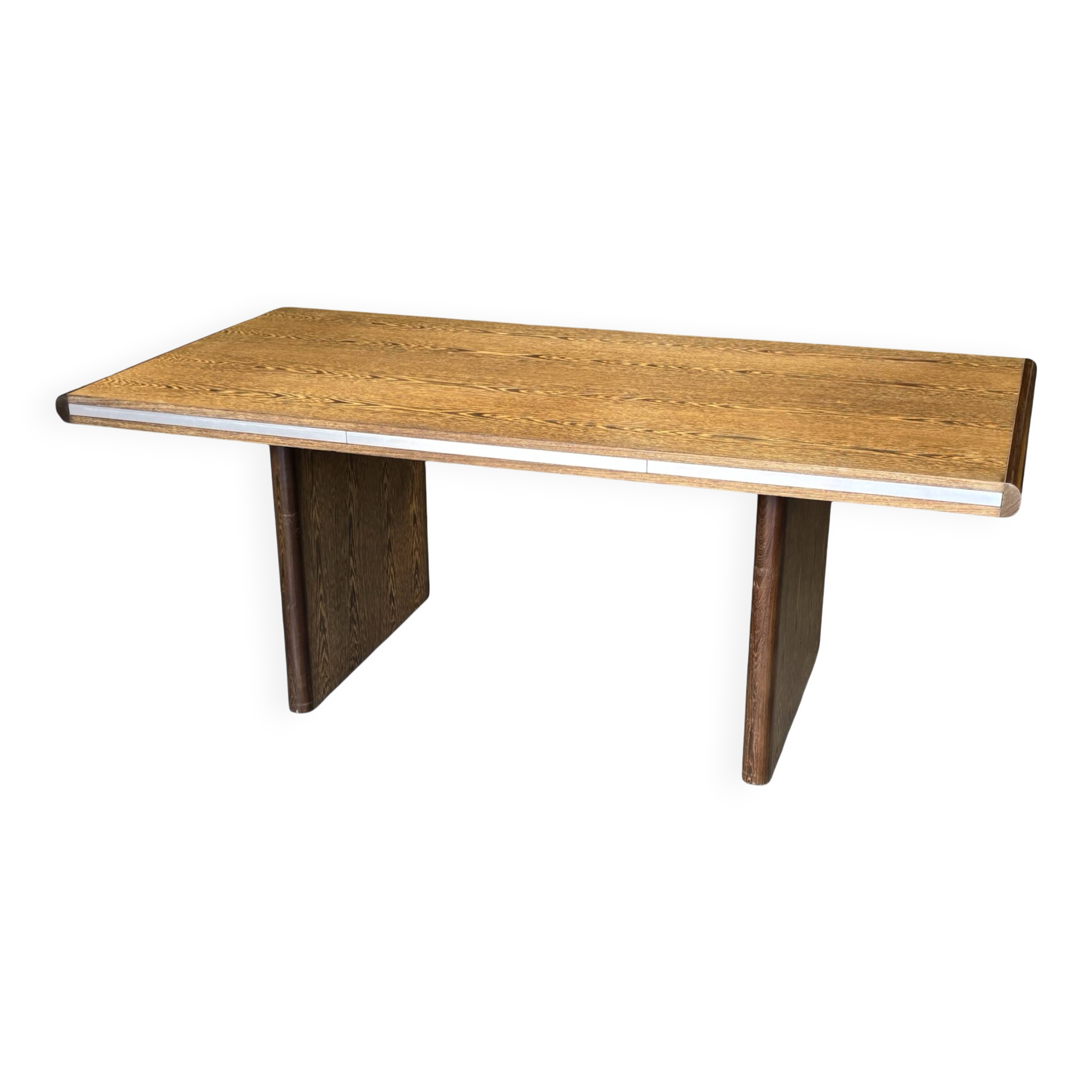 Vintage executive desk - large desk wenge 70s design