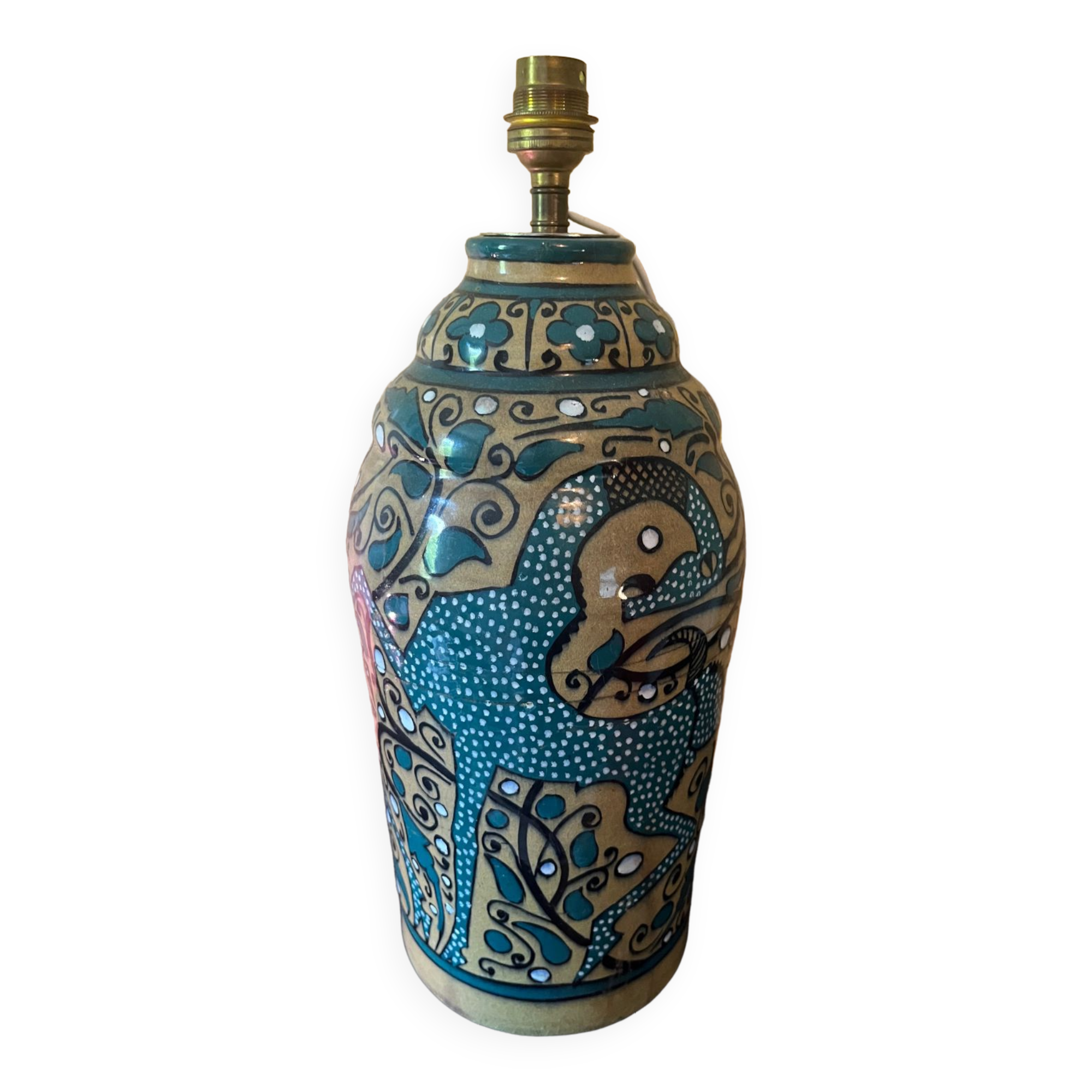 Ceramic lamp foot North Africa
