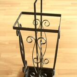 Porte-parapluie en fer forgé fait main - Vintage