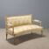 Antique neoclassical canapé in carved wood from the 19th century.