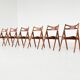Hans Wegner Sawbuck CH29 dining chairs Carl Hansen & Son Denmark 1952