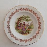 Lot vintage porcelain plates by Digoin Fragonard