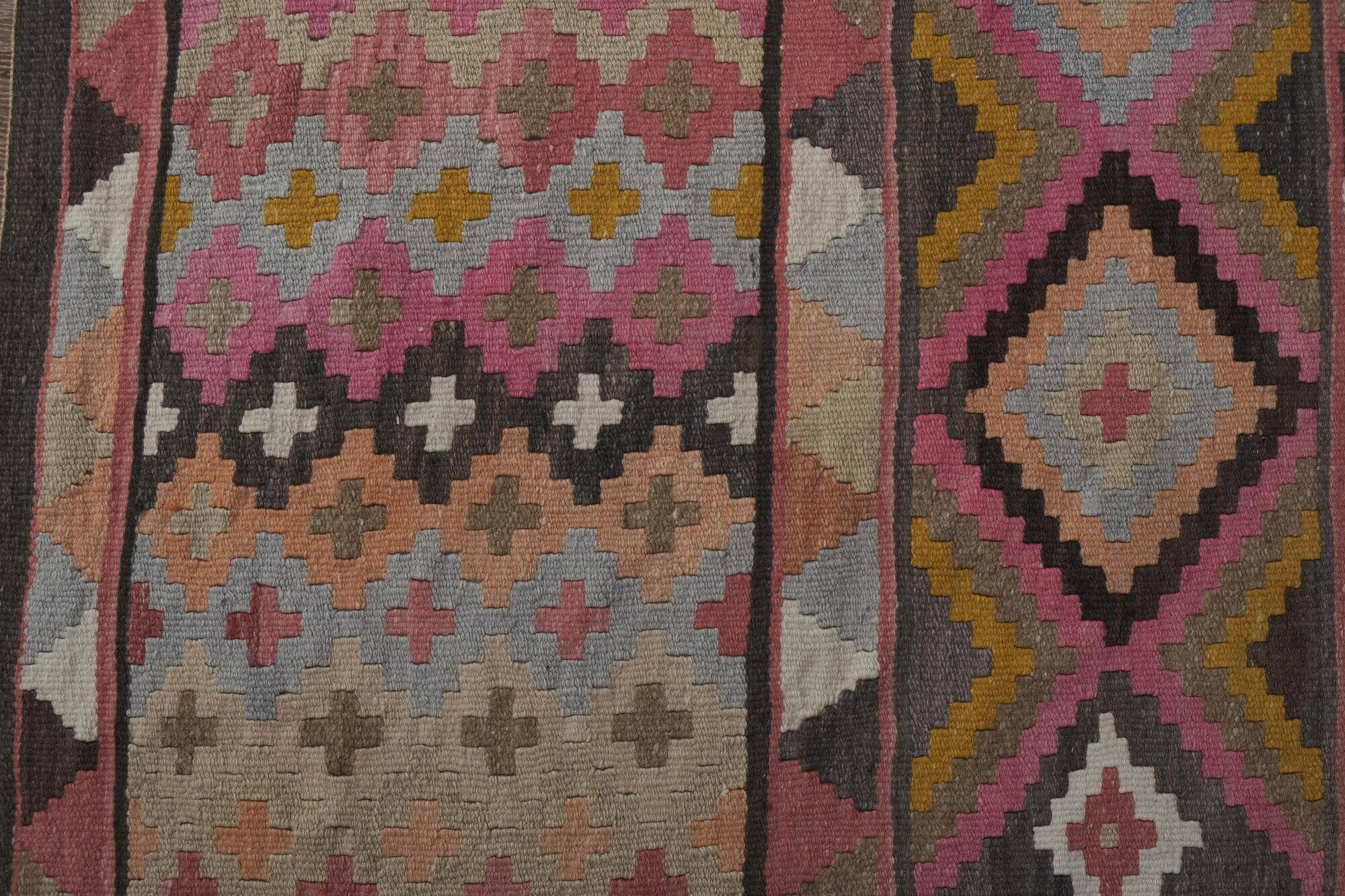 Vintage Turkish hallway rug 74x621 cm