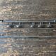 1950s chrome bathroom coat rack with shelf