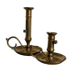 Antique brass candlesticks