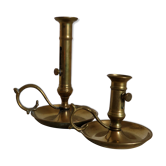Antique brass candlesticks