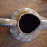 Large flame-patterned stoneware jug