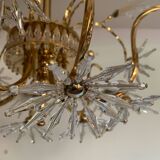 Profili studio chandelier gold plated and Swarovski crystal