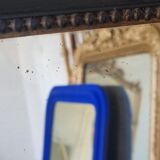Old mirror Napoleon III black and gold