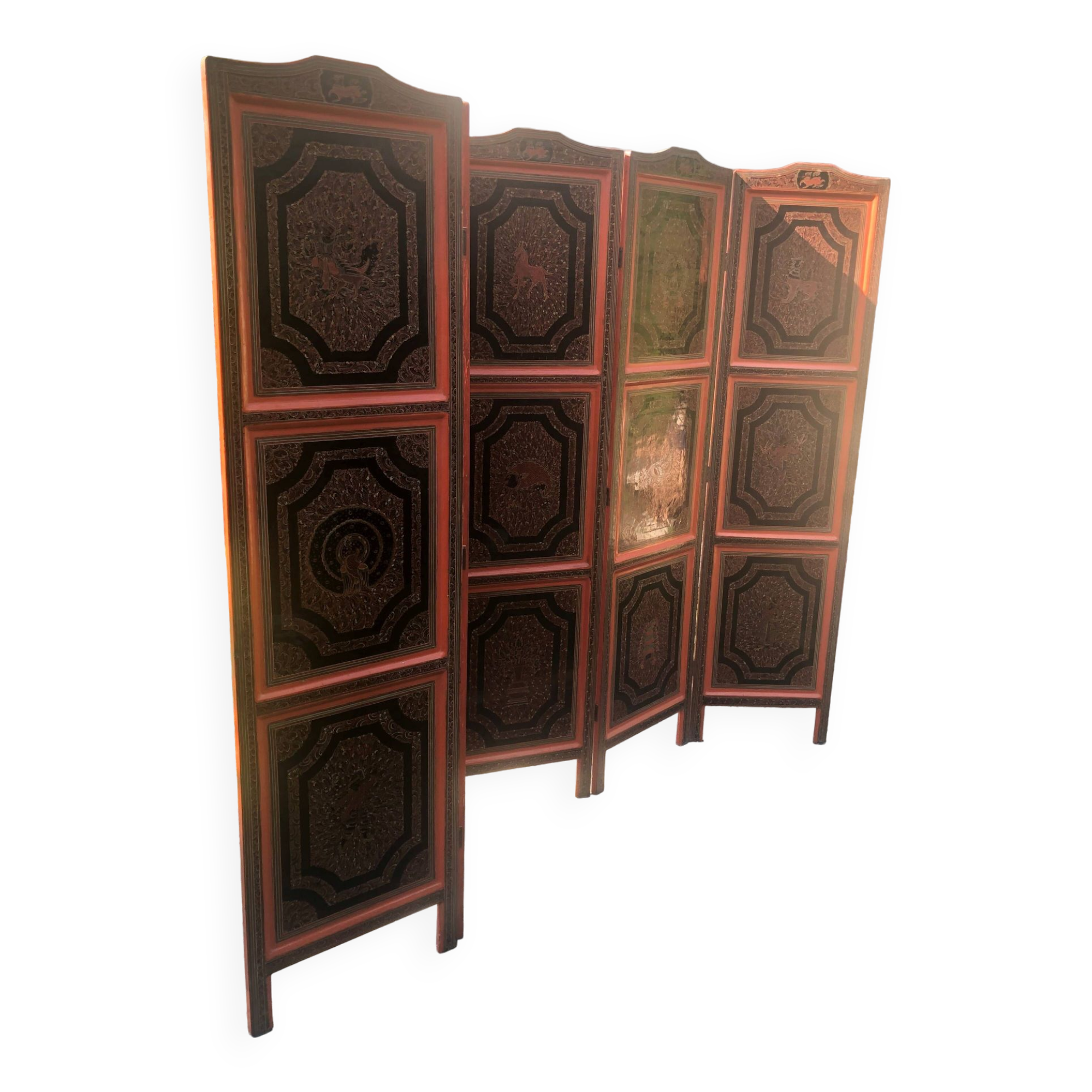 Asian lacquer screen