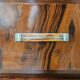 Exclusive 1940s Art Decò sideboard in walnut burl with mirror