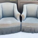 Pair of toad armchairs