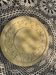 Underside, glazed ceramic, slurry, ivy frieze and rabbit pattern, Vintage