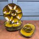 Vintage oyster service Gien – 6 plates, serving dish, ramekin and small bowl