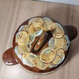 Ceramic pot with lid from the 1960s