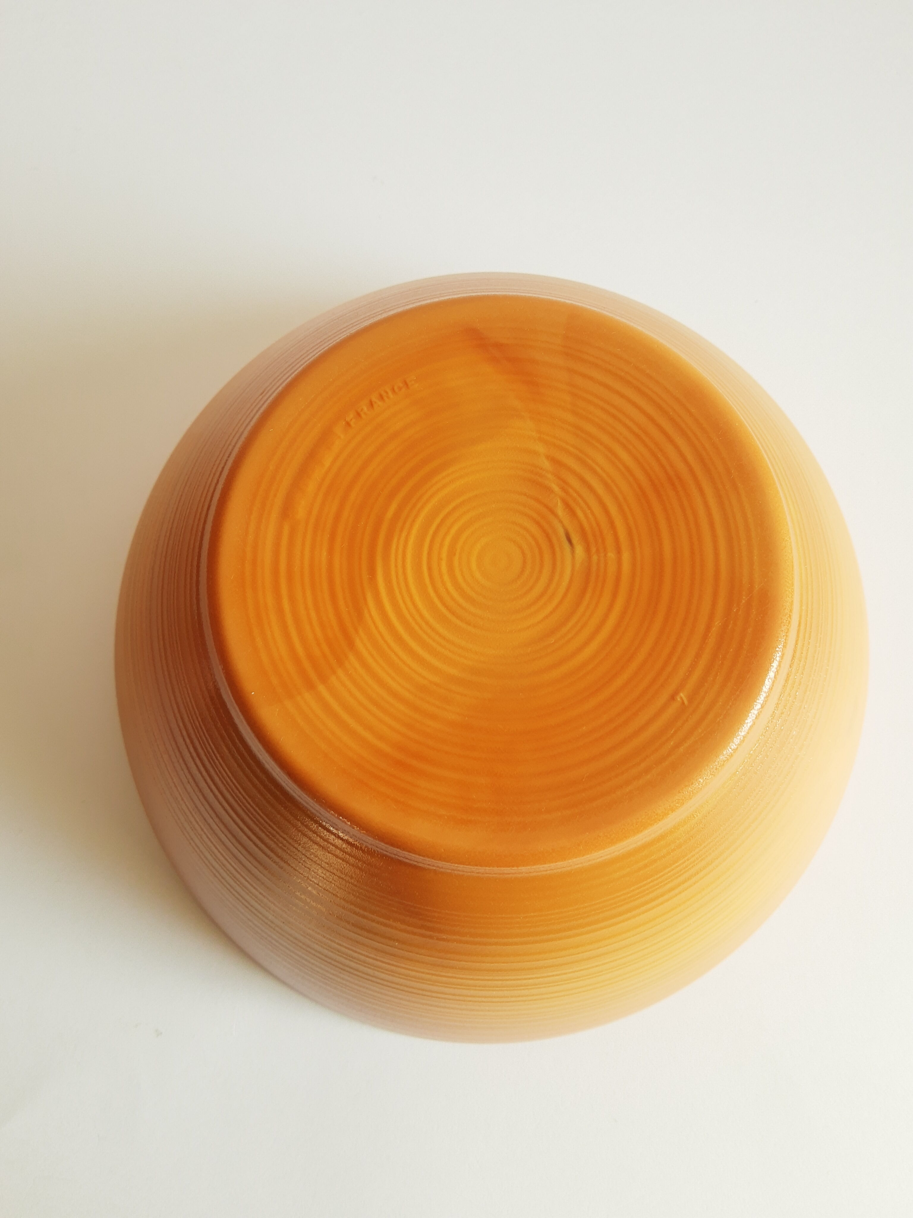 Vintage 70s Volcan brown opaline salad bowl