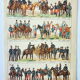 Engraving • Uniforms of the French armies 2 • Original and vintage poster from 1898