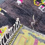 Berber carpet in wool beni ouarain 200x270cm