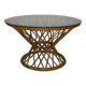 diabolo rattan coffee table from the 50s