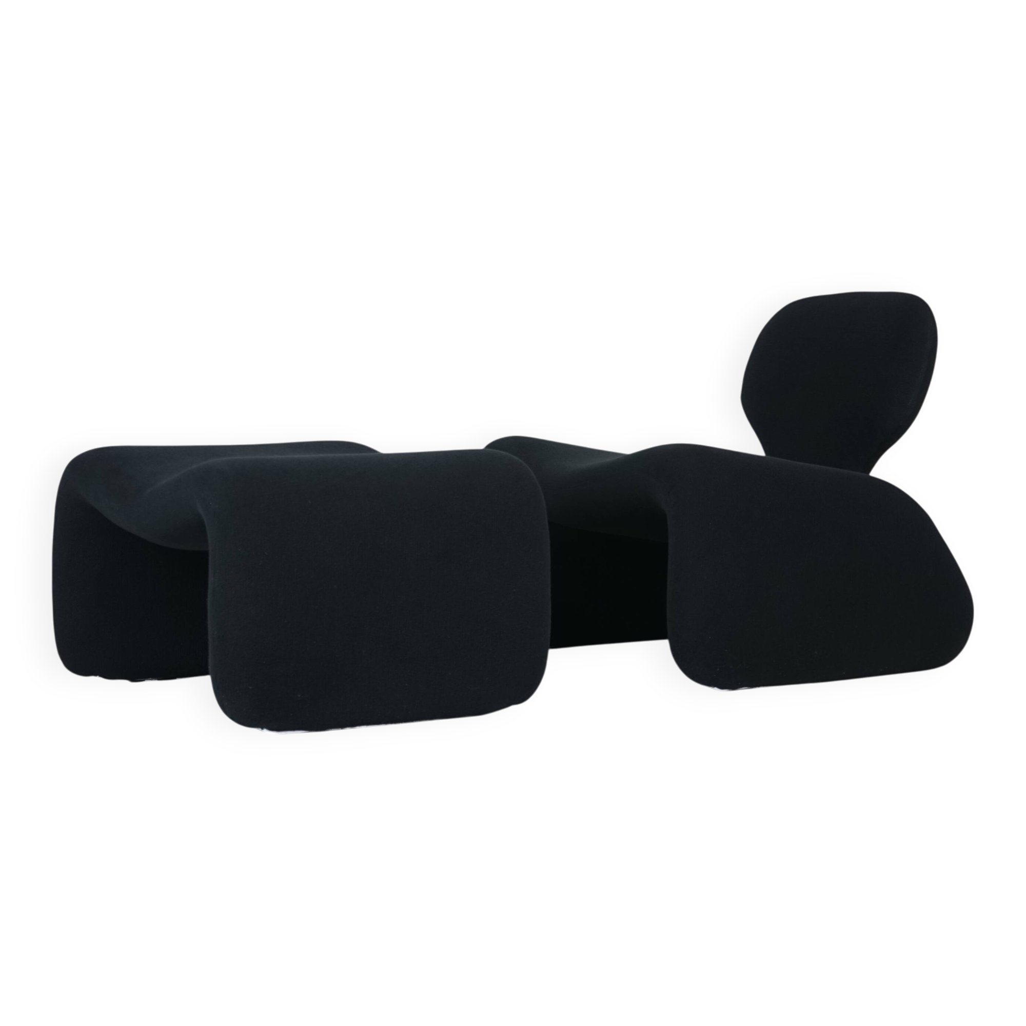 Fauteuil et repose-pieds Djinn par Olivier Mourgue pour Airborne
