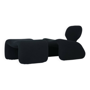 Fauteuil et repose-pieds - olivier