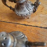 Antique miniature salt and pepper shakers
