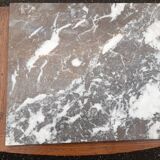 Art Deco oak and marble bedside tables 1930