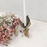 Bougeoir laiton fleur