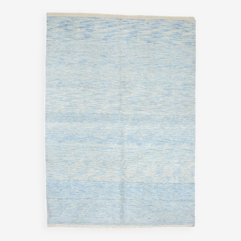8x11 light blue large oushak rug, 244x344cm